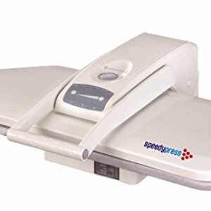 Presse à Repasser à Vapeur Super Mega de Speedypress - Double Taille: 80cm x 31cm; 1.600watt (+ Couverture Supplémentaire et Mousse GRATIS - PVC 45,00 €)